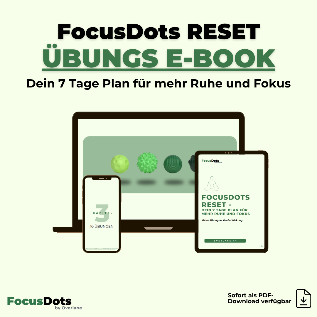 FocusDots E-Book - Dein 7 Tage Plan für mehr Ruhe & Fokus