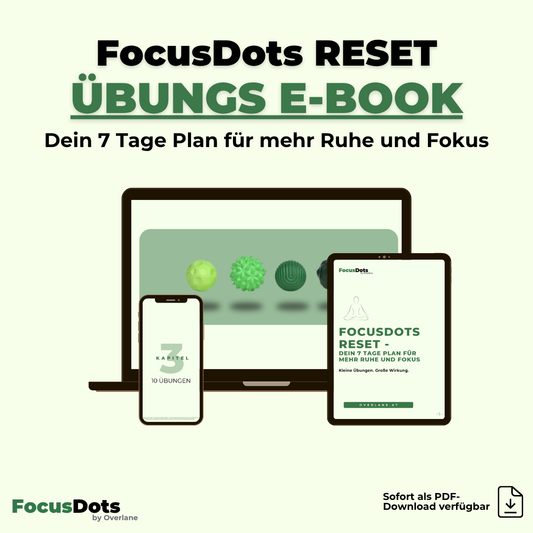 FocusDots E-Book - Dein 7 Tage Plan für mehr Ruhe & Fokus